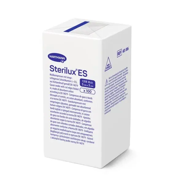14358-sterilux es gaza nesterilni 5 x 5 cm 13vl8vrs 100 ks